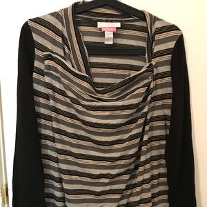 Jessica Simpson gray nursing sweater, size M
